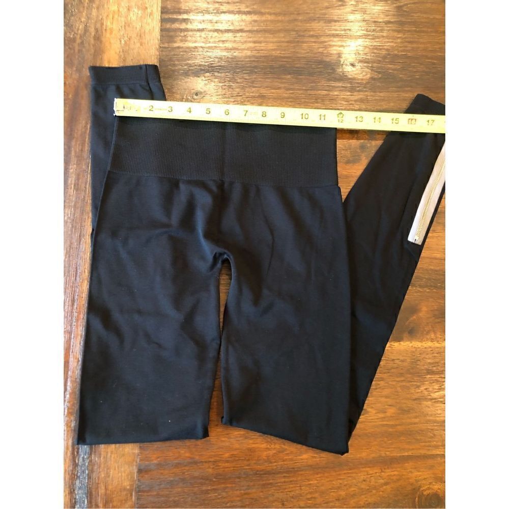 INC nylon spandex side zip leggings